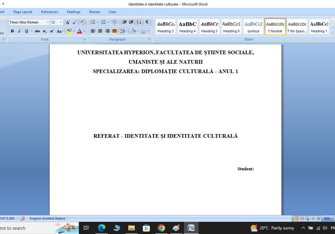 Identitate și identitate culturală