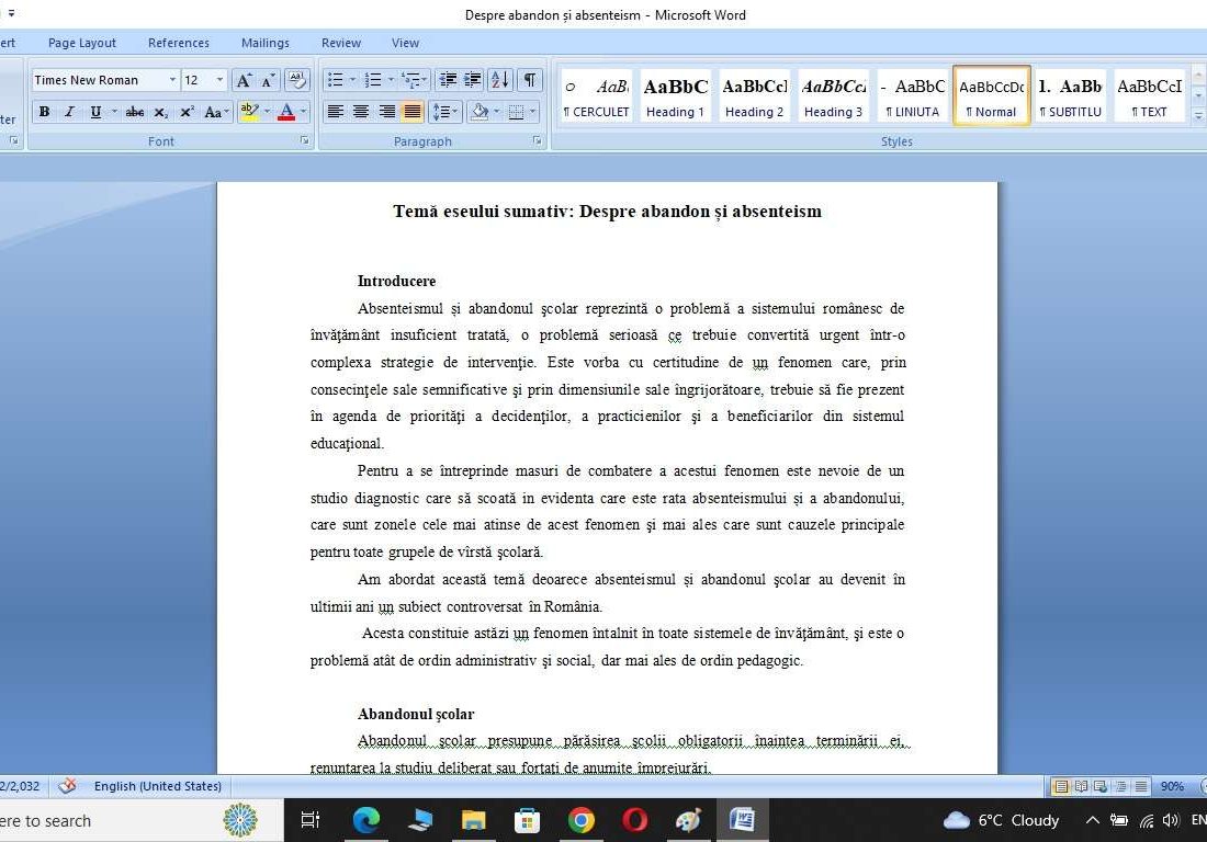 Despre abandon și absenteism