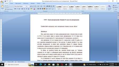 Teorii antreprenoriale. Domenii de succes în antreprenoriat