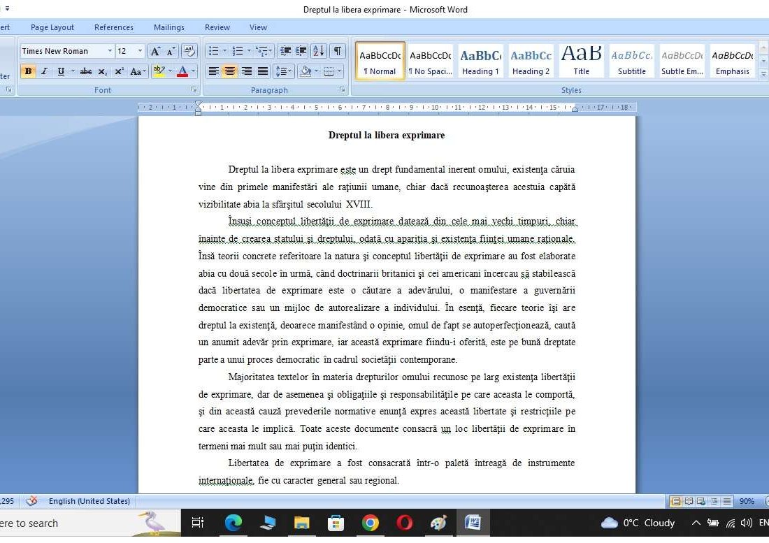 Dreptul la libera exprimare