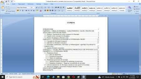 Eficiеnta proiеctului dе invеstitii in cadrul firmei
