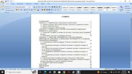 Formarea orientărilor axiologice la preşcolari