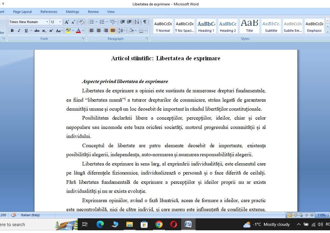 Libertatea de exprimare