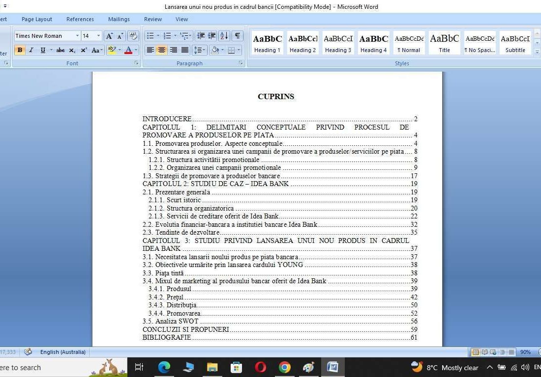 Lansarea unui nou produs in cadrul bancii Idea