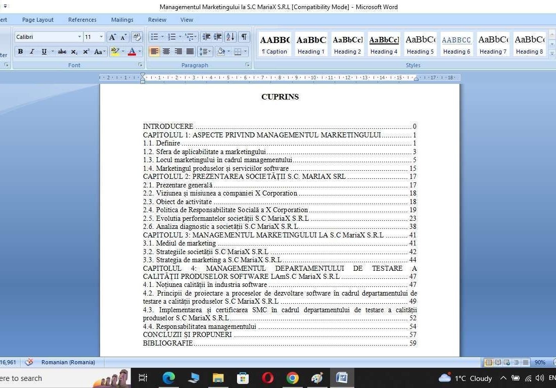 Managementul Marketingului in cadrul firmei