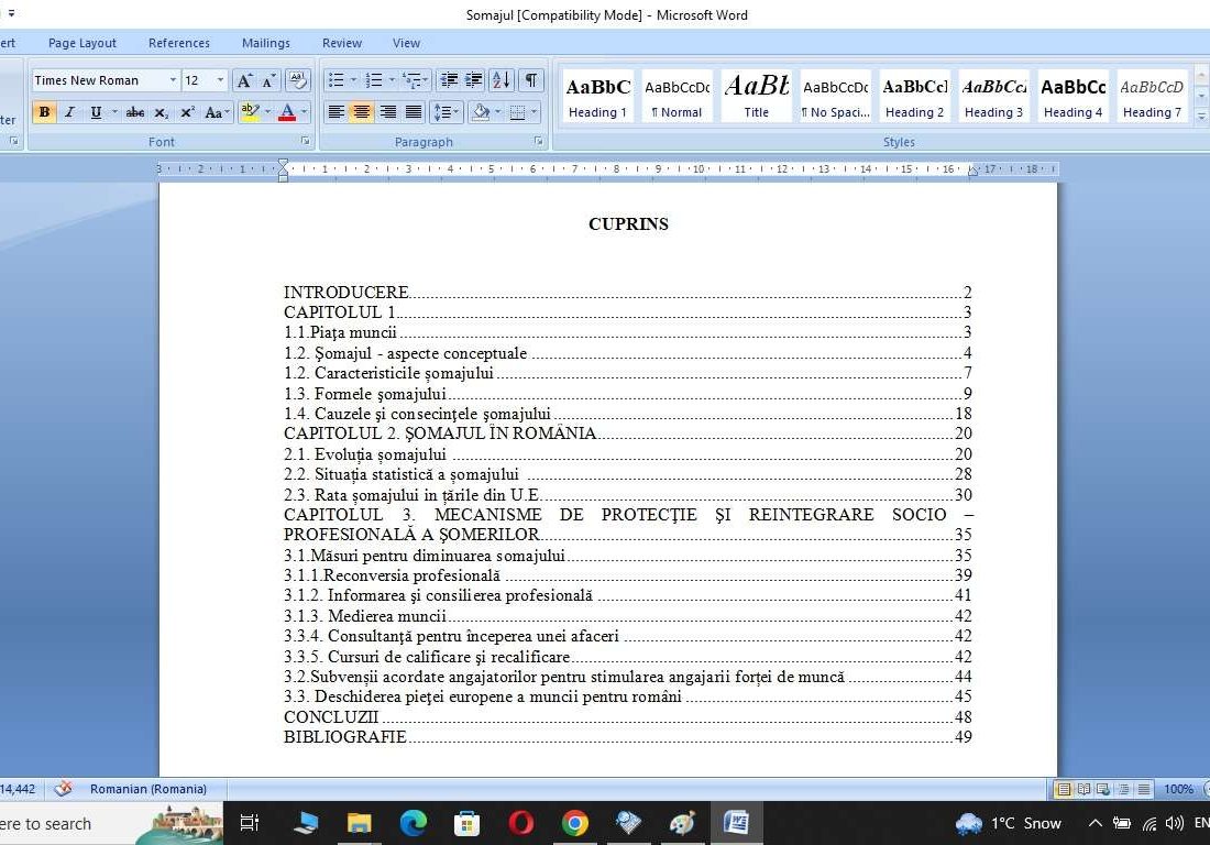 Evolutia somajului in Romania