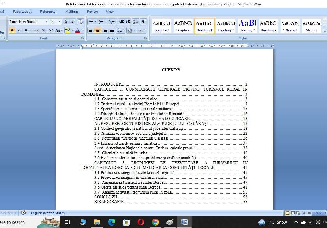 Rolul comunitatilor locale in dezvoltarea turismului