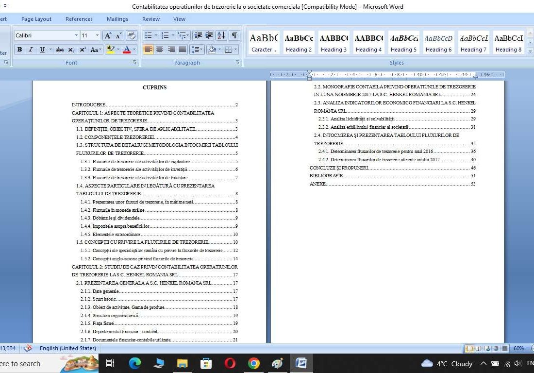 Contabilitatea operatiunilor de trezorerie