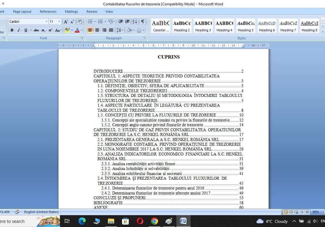 Contabilitatea fluxurilor de trezorerie