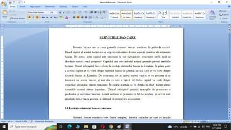 Serviciile bancare