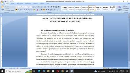 Realizarea cercetarilor de marketing