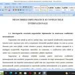 Negocierile diplomatice şi conflictele internaţionale