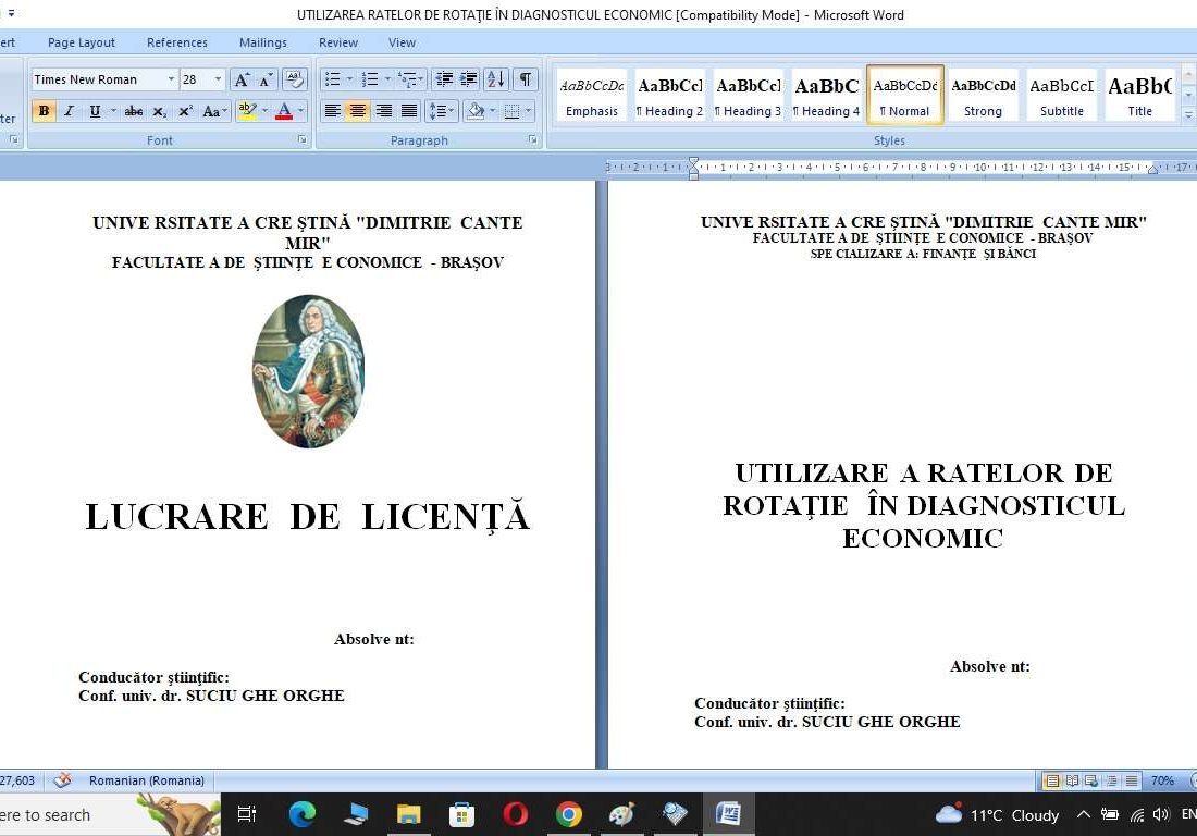 Diagnosticul financiar al firmei