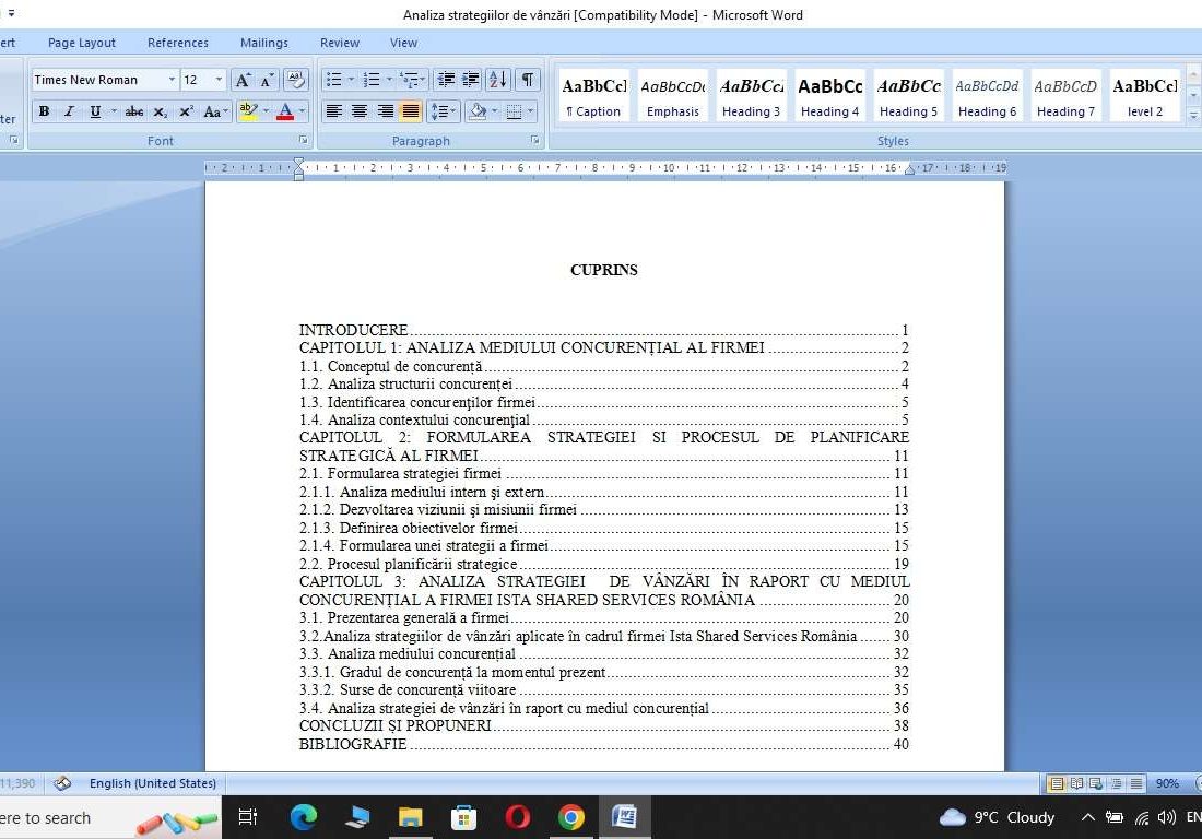 Analiza strategiilor de vânzări