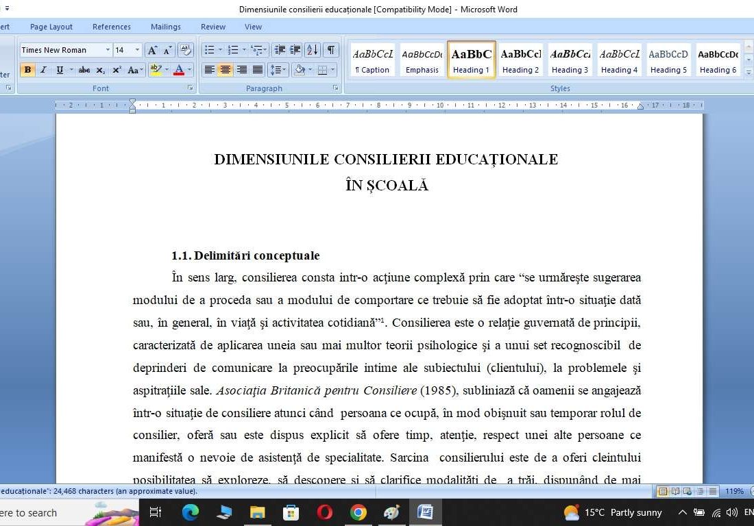 Dimensiunile consilierii educaționale