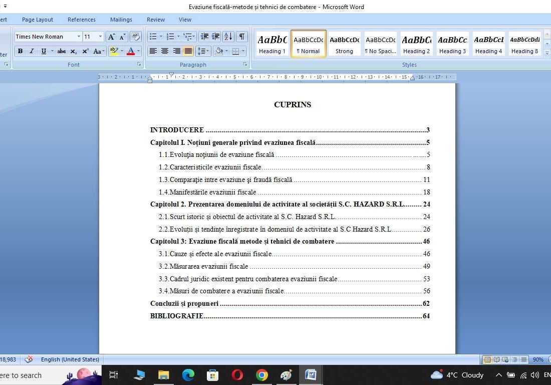 Evaziune fiscală-metode și tehnici de combatere