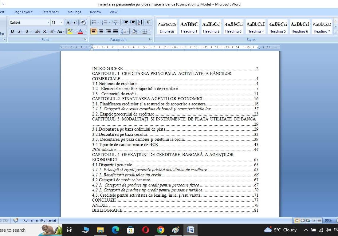 Finantarea persoanelor juridice si fizice la banca