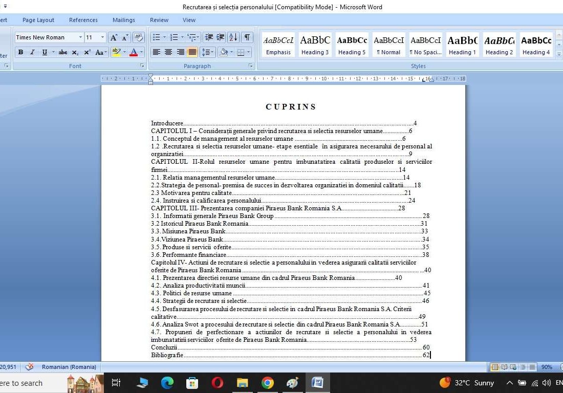 Recrutarea și selecția personalului