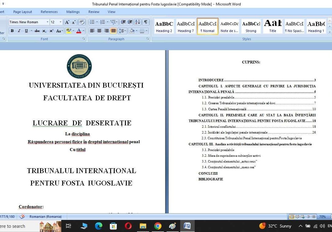 Analiza Tribunalului Penal Internațional