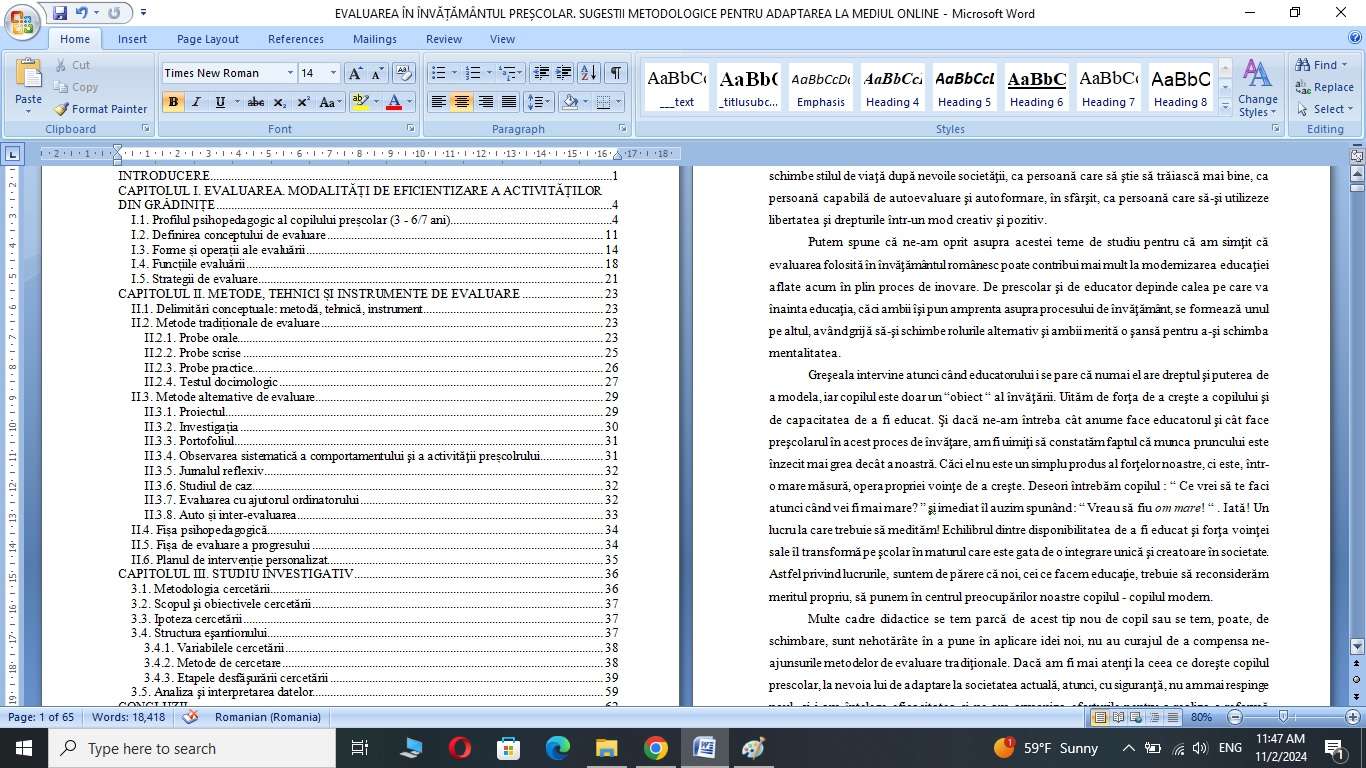 EVALUAREA ÎN ÎNVĂȚĂMÂNTUL PREȘCOLAR. SUGESTII METODOLOGICE PENTRU ADAPTAREA LA MEDIUL ONLINE