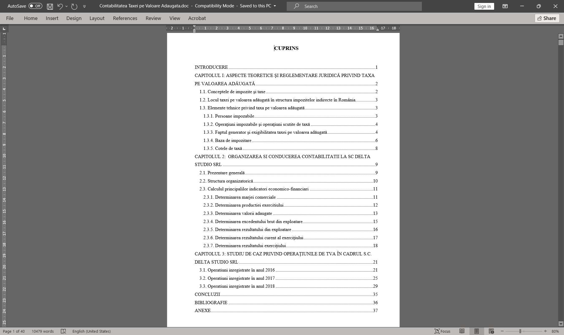 Contabilitatea Taxei pe Valoare Adăugată