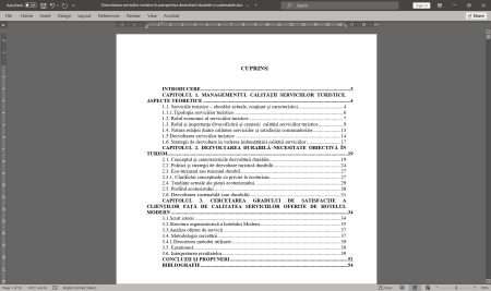 Dezvoltarea serviciilor turistice în perspectiva dezvoltării durabile